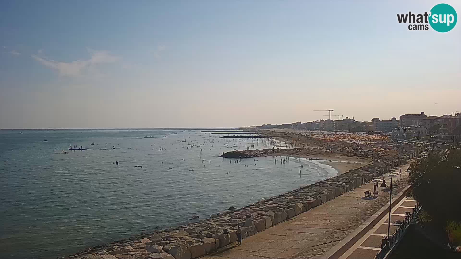 Webcam Caorle Ponente – Vue depuis les Marinai di Caorle