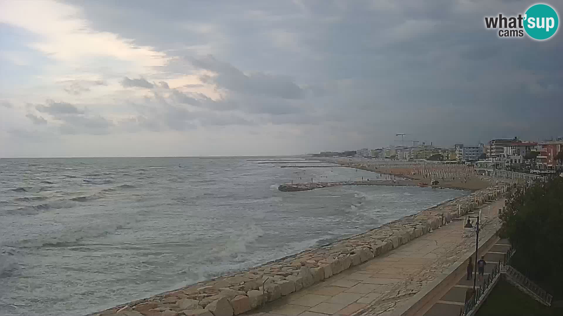 Webcam Caorle Ponente – Blick von Marinai di Caorle