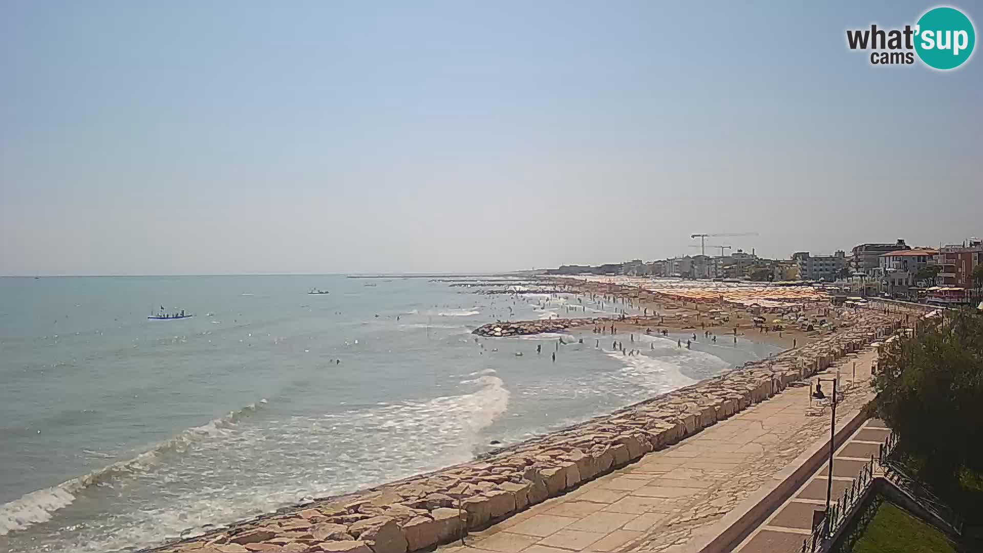 Webcam Caorle Ponente – Blick von Marinai di Caorle