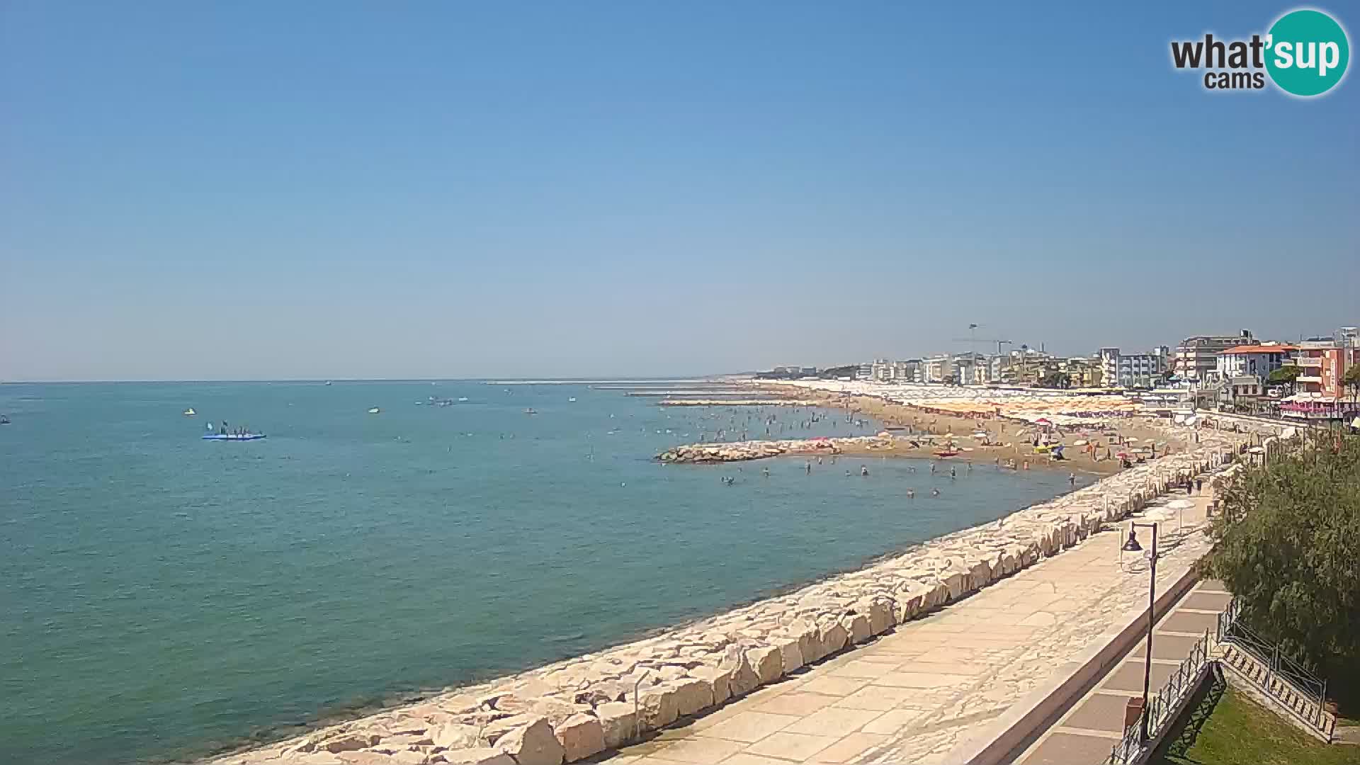 Webcam Caorle Ponente – Vue depuis les Marinai di Caorle