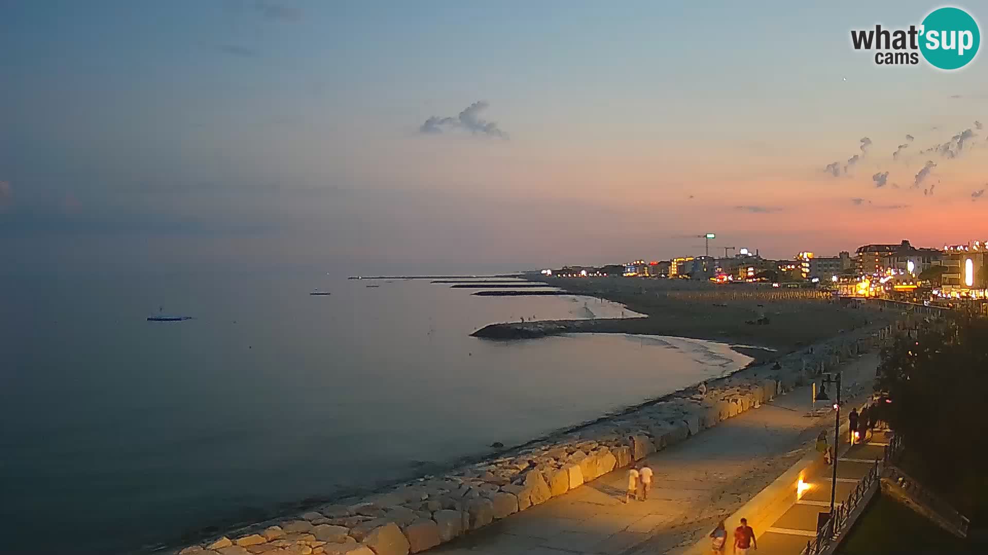 Webcam Caorle Ponente – Vue depuis les Marinai di Caorle