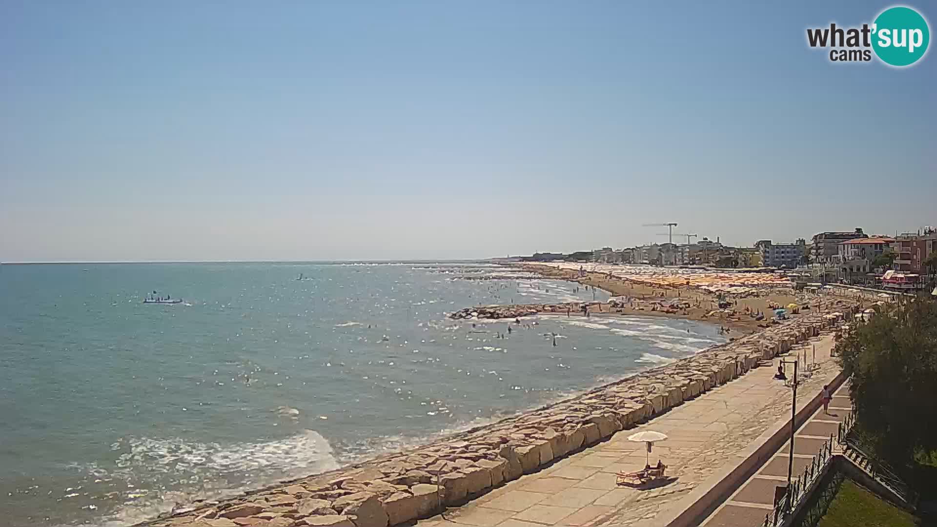 Webcam Caorle Ponente – Vue depuis les Marinai di Caorle