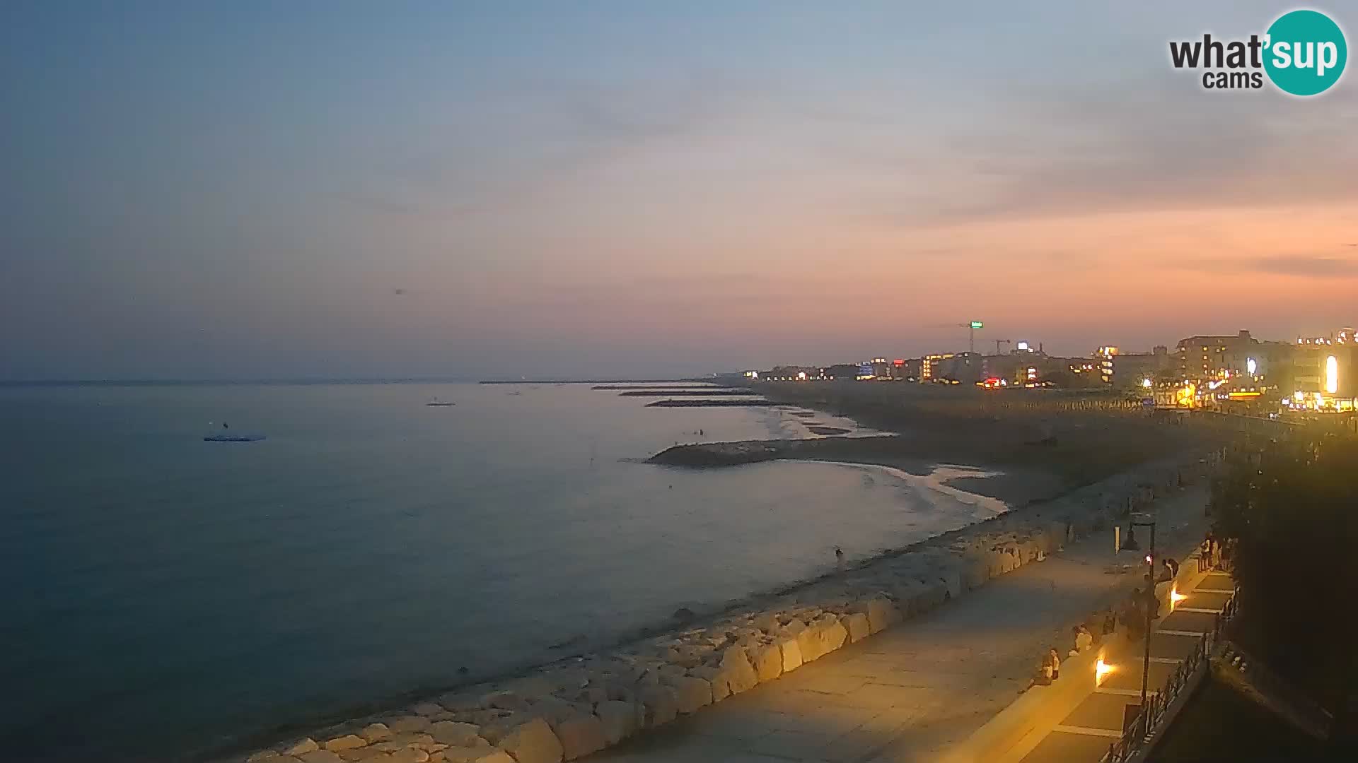 Webcam Caorle Ponente – Vue depuis les Marinai di Caorle