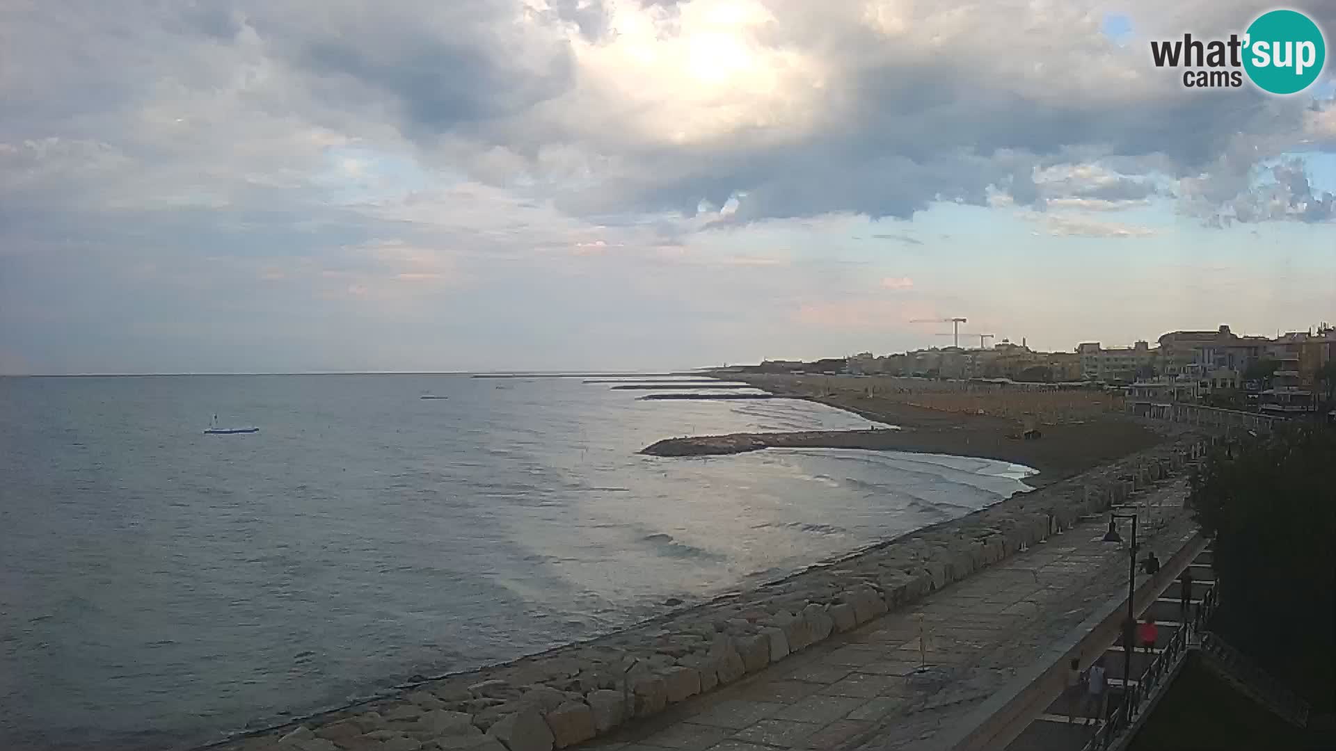Webcam Caorle Ponente – Blick von Marinai di Caorle