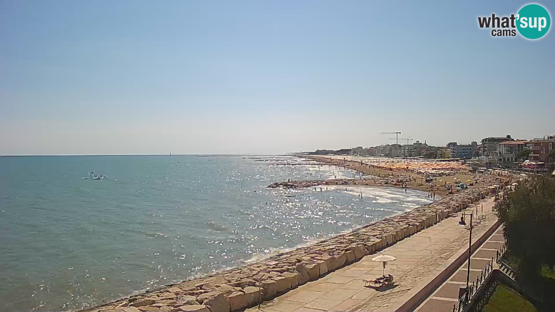 Webcam Caorle Ponente – Blick von Marinai di Caorle