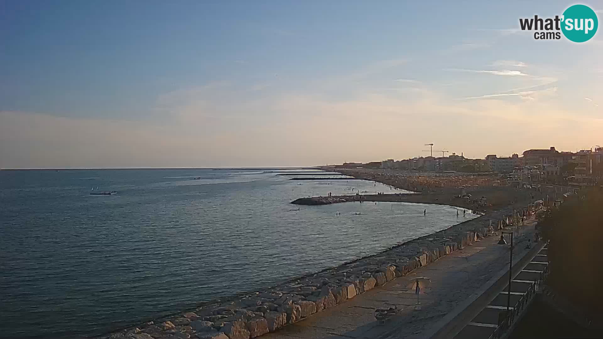 Webcam Caorle Ponente – Vue depuis les Marinai di Caorle