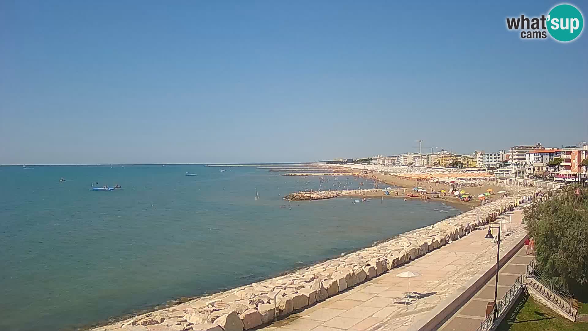 Webcam Caorle Ponente – Blick von Marinai di Caorle