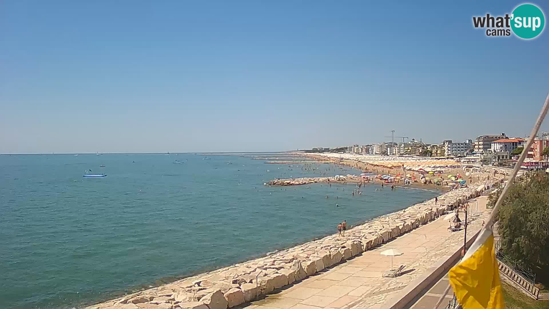 Webcam Caorle Ponente – Blick von Marinai di Caorle