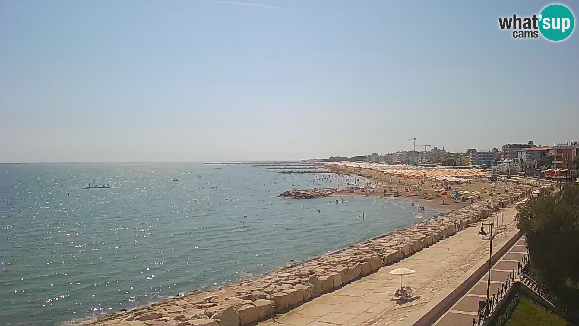 Webcam Caorle Ponente – Vue depuis les Marinai di Caorle