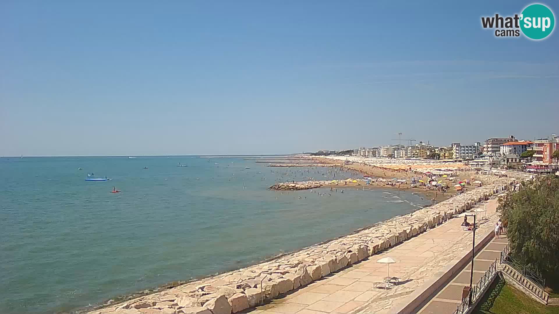 Webcam Caorle Ponente – Blick von Marinai di Caorle