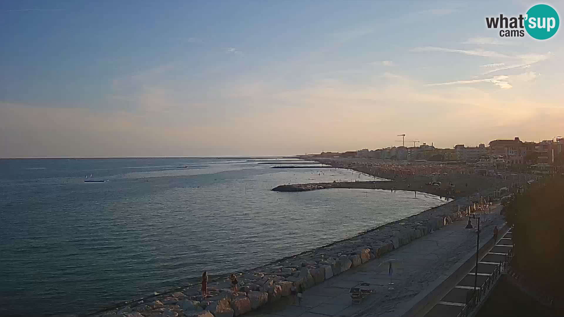 Webcam Caorle Ponente – Vue depuis les Marinai di Caorle