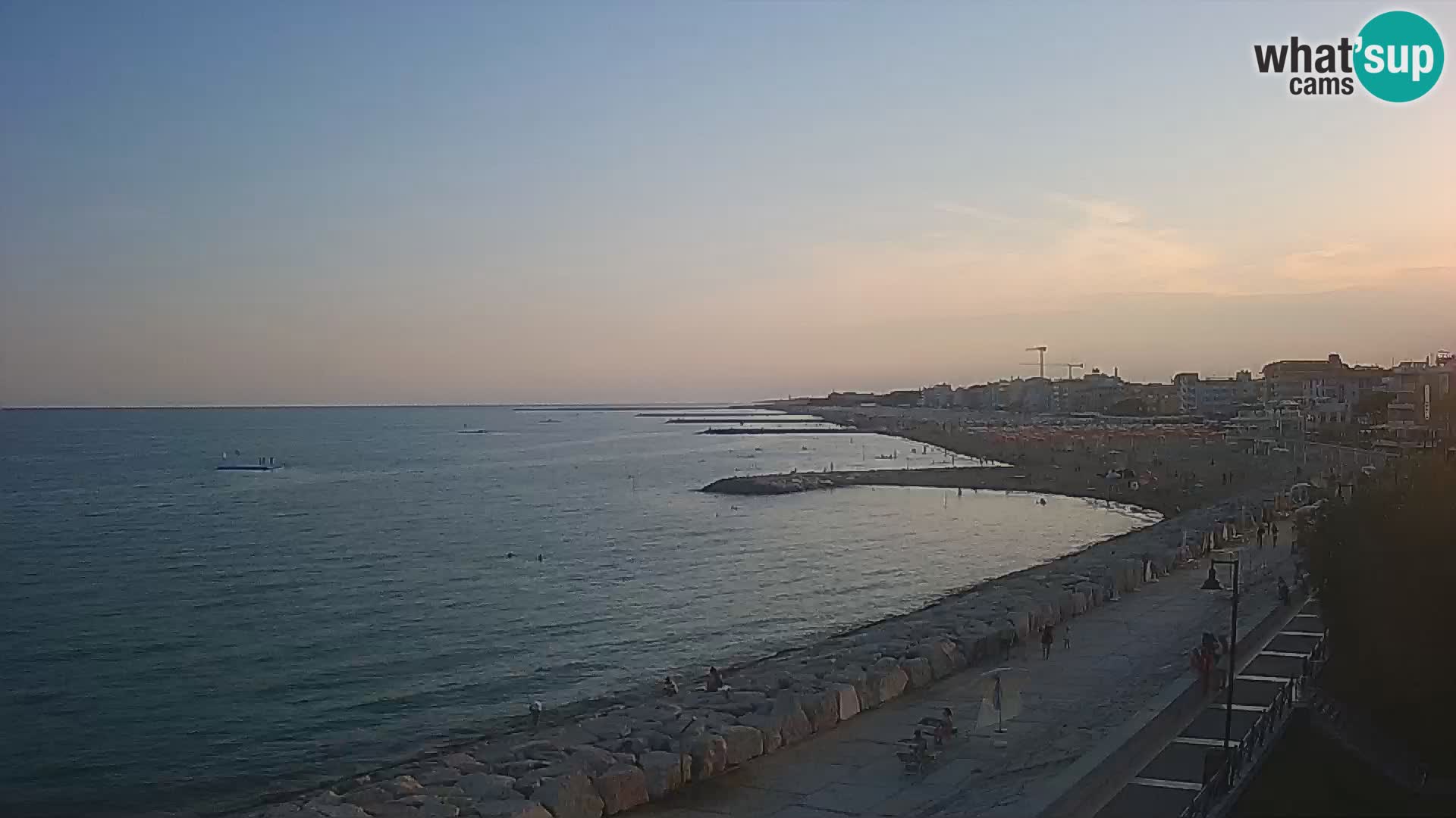 Webcam Caorle Ponente – Vue depuis les Marinai di Caorle