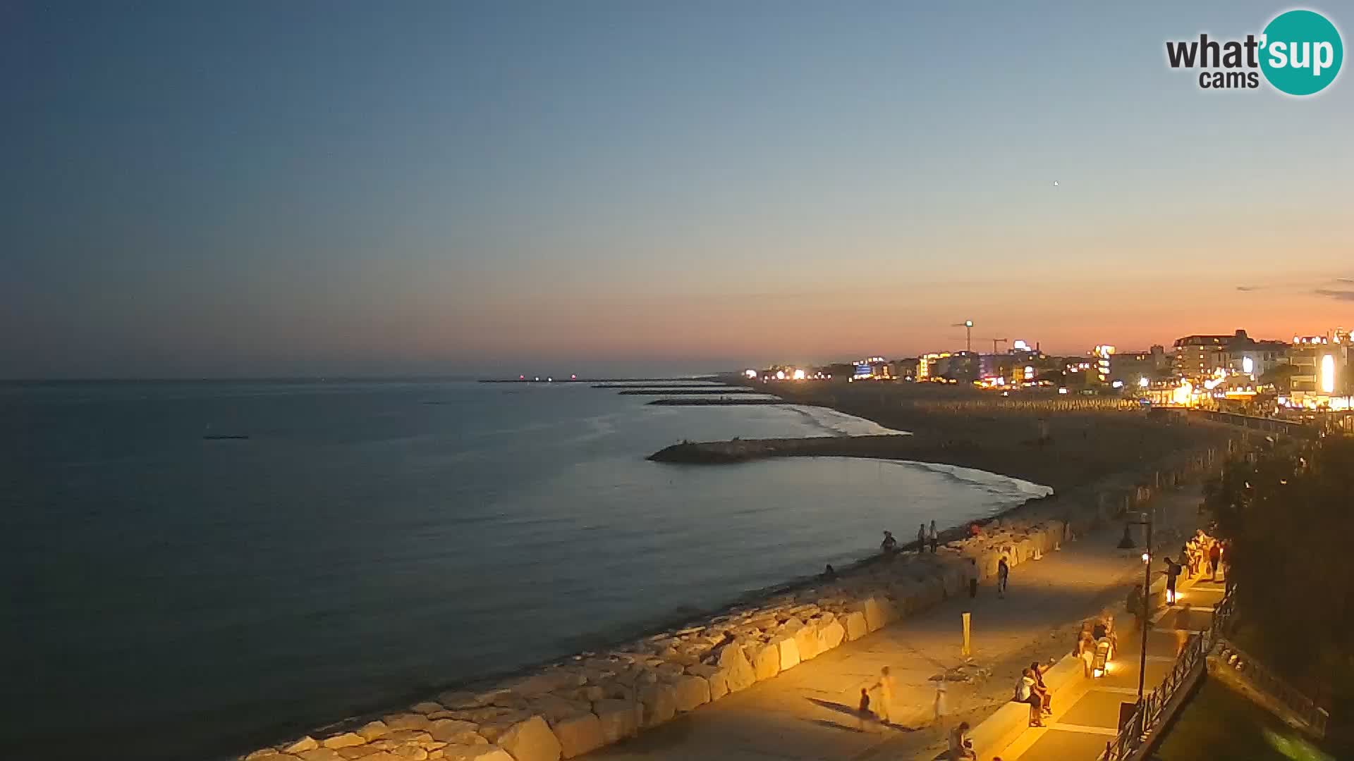 Webcam Caorle Ponente – Blick von Marinai di Caorle