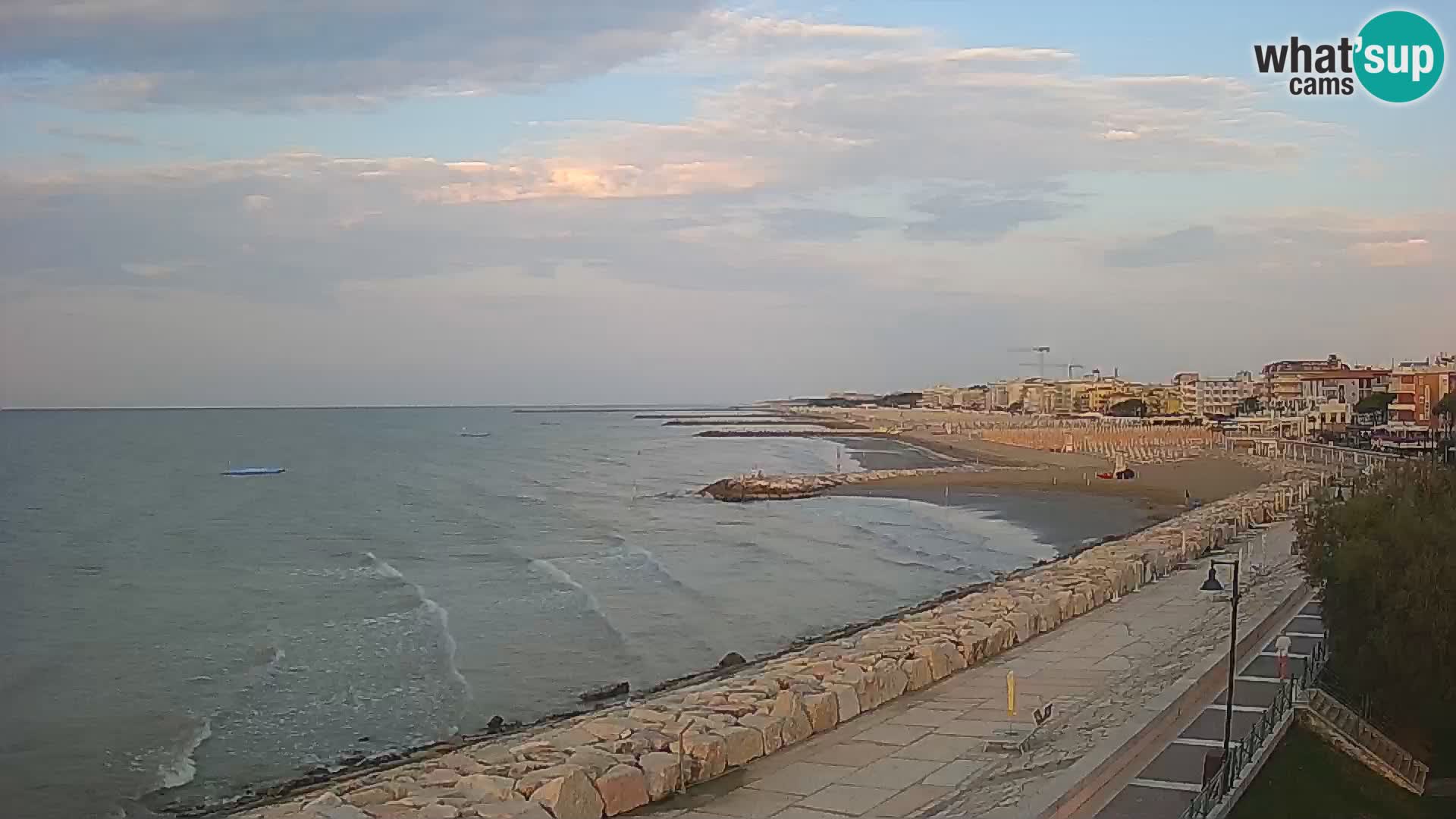 Webcam Caorle Ponente – Vue depuis les Marinai di Caorle