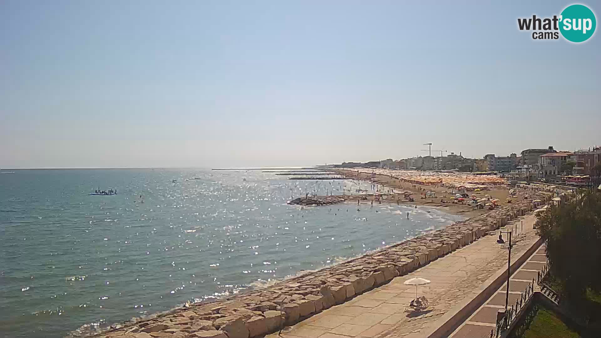 Webcam Caorle Ponente – Blick von Marinai di Caorle