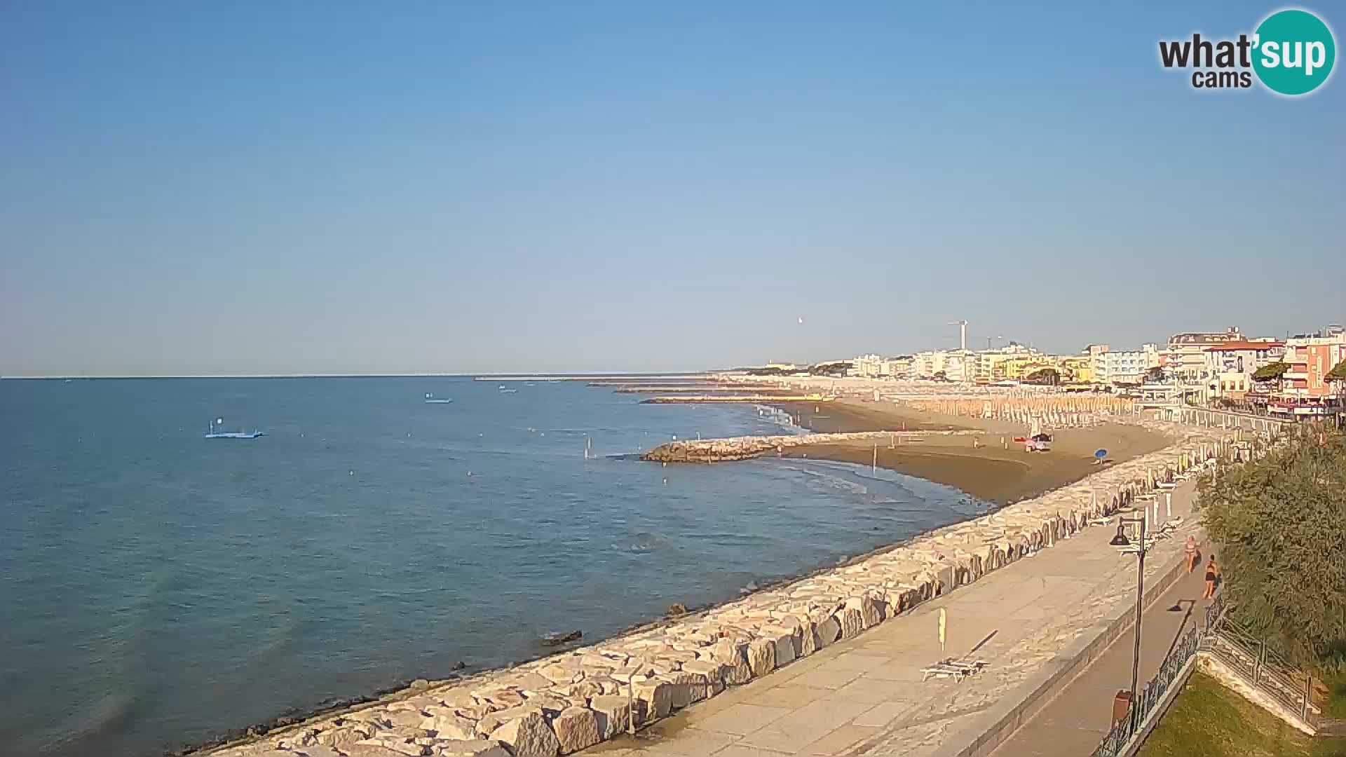 Webcam Caorle Ponente – Vue depuis les Marinai di Caorle