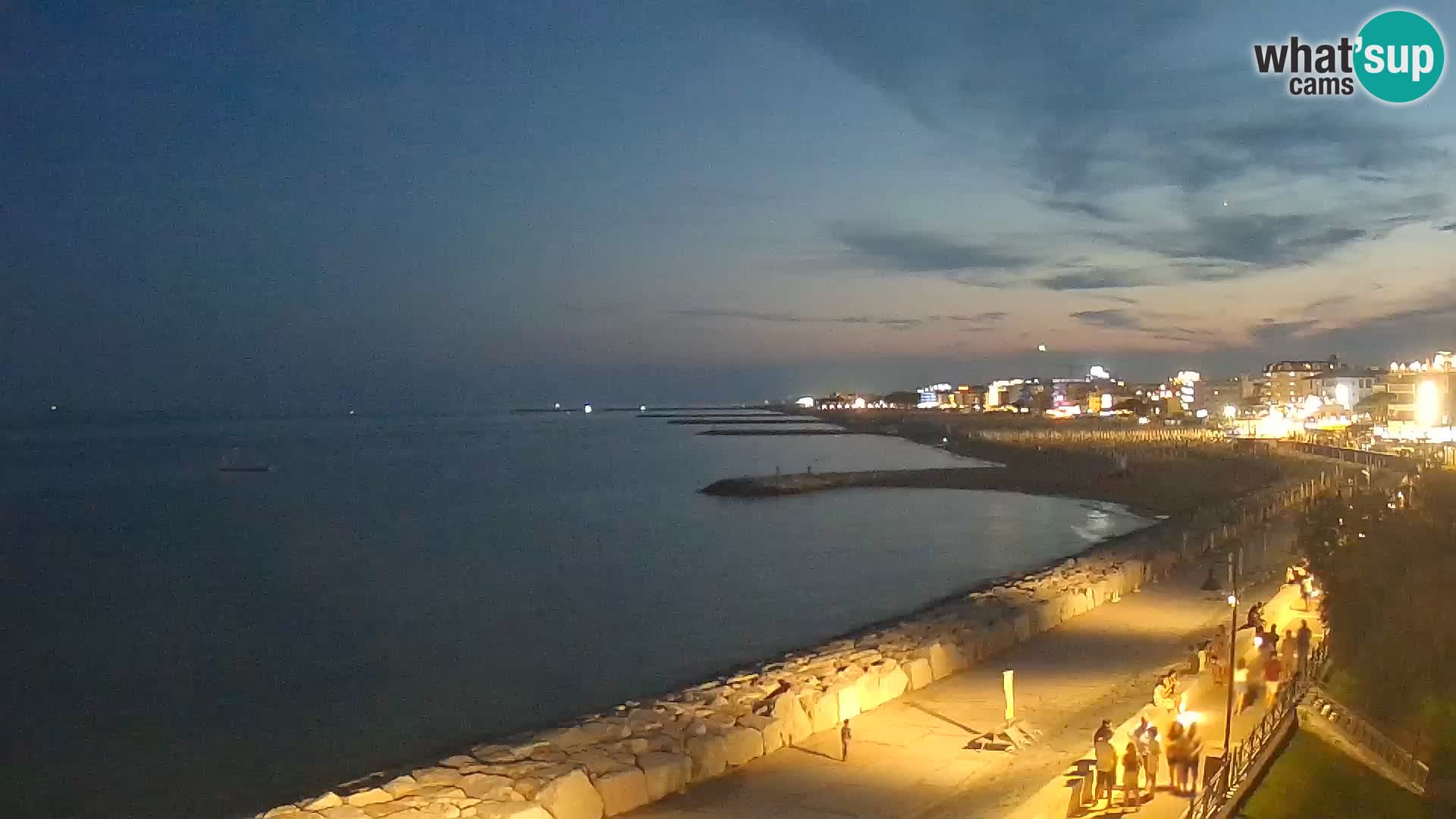 Webcam Caorle Ponente – Vue depuis les Marinai di Caorle