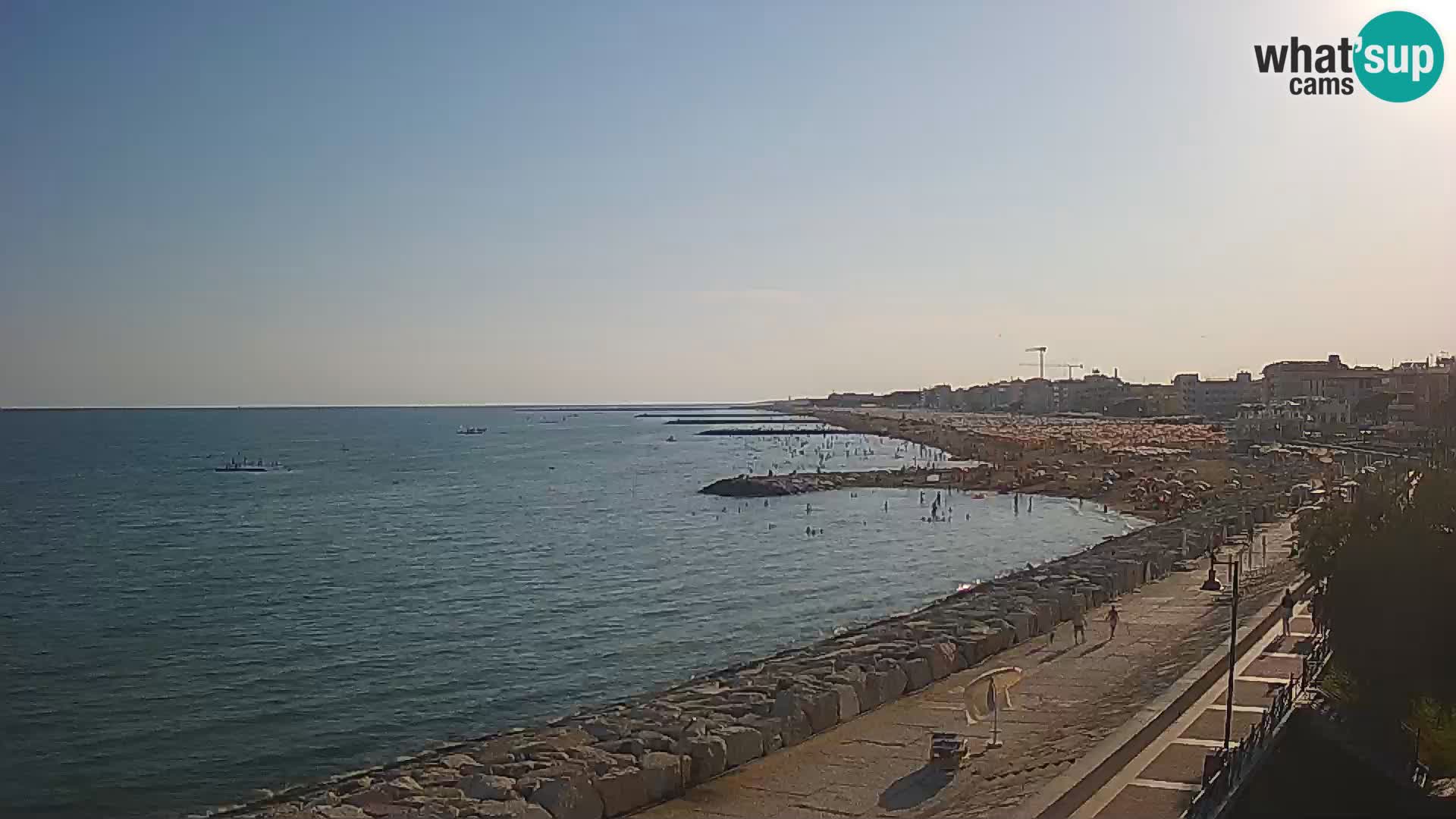 Webcam Caorle Ponente – Blick von Marinai di Caorle