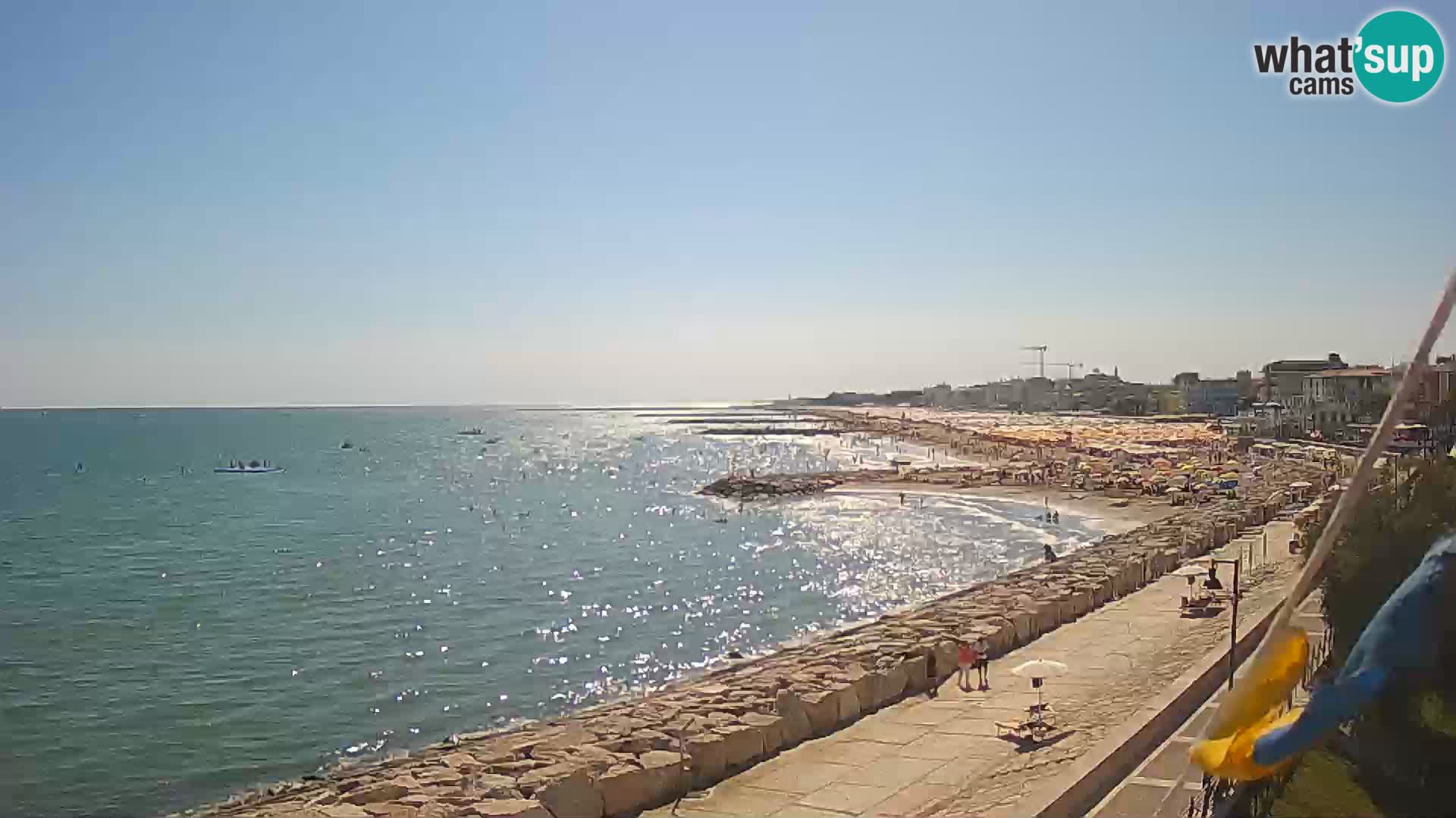 Webcam Caorle Ponente – Blick von Marinai di Caorle