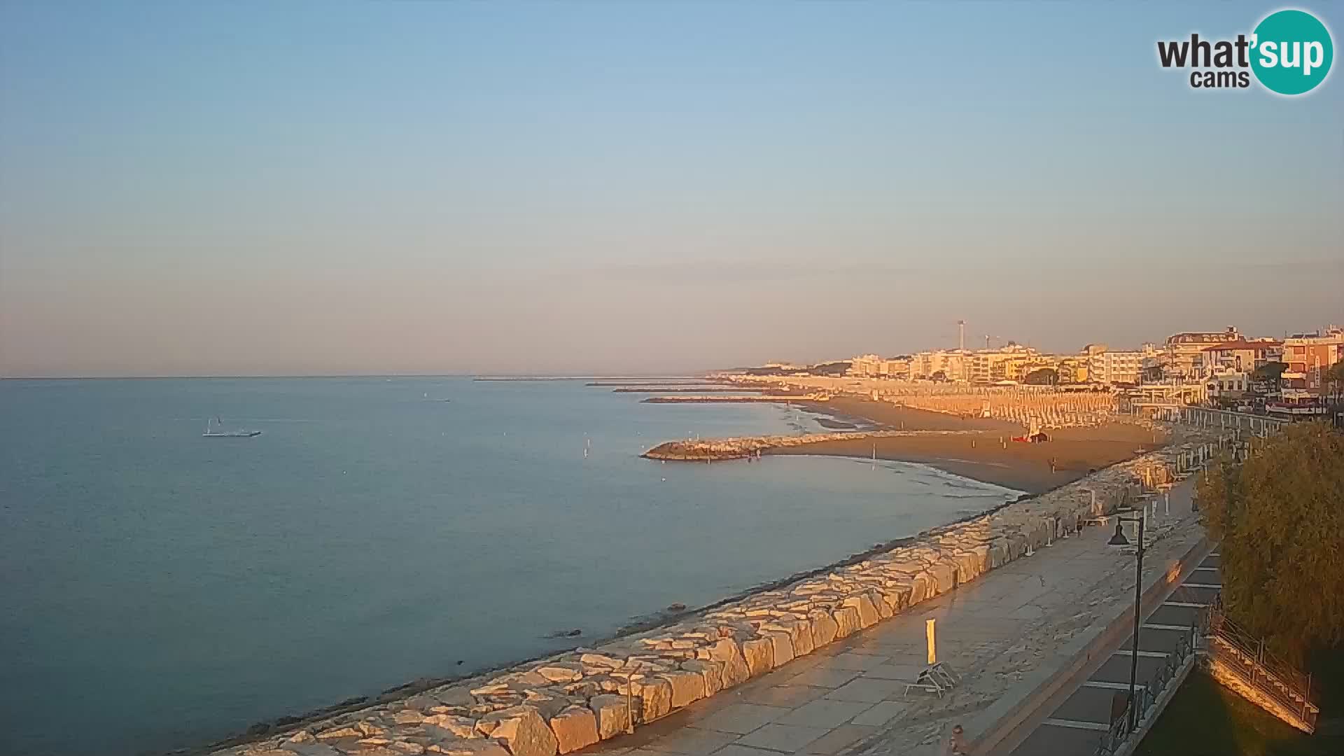 Webcam Caorle Ponente – Blick von Marinai di Caorle