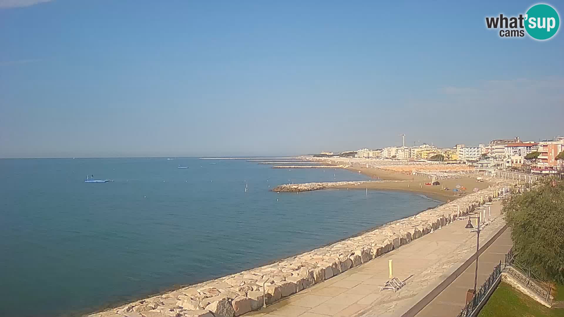 Webcam Caorle Ponente – Vue depuis les Marinai di Caorle