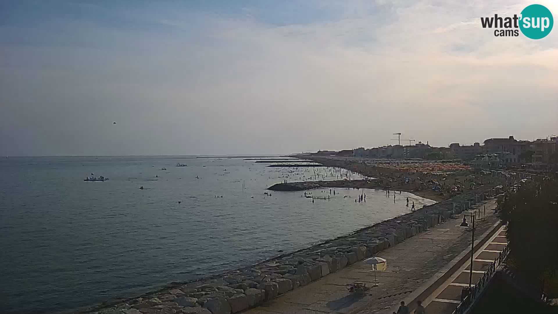 Webcam Caorle Ponente – Blick von Marinai di Caorle