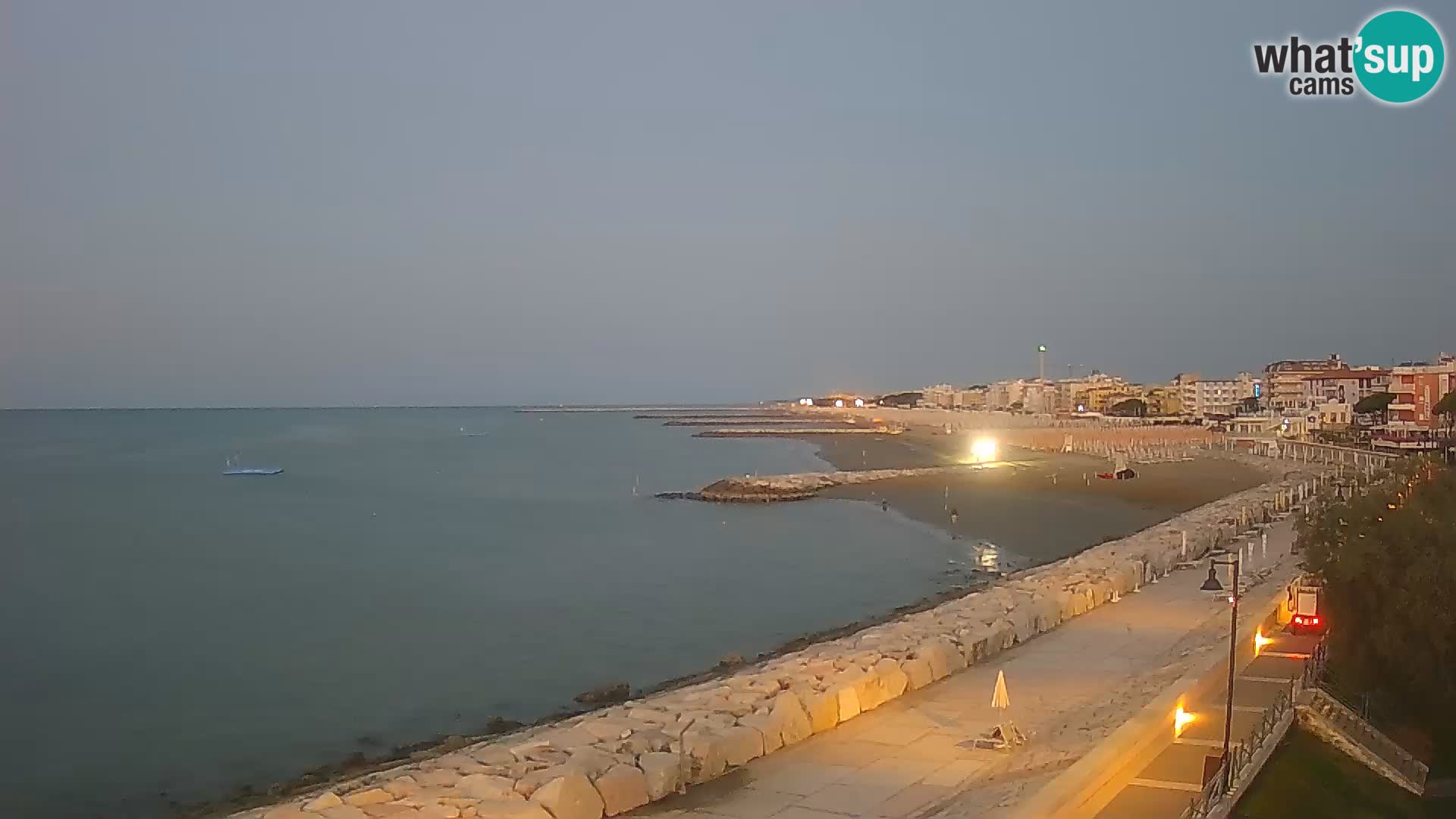 Webcam Caorle Ponente – Blick von Marinai di Caorle