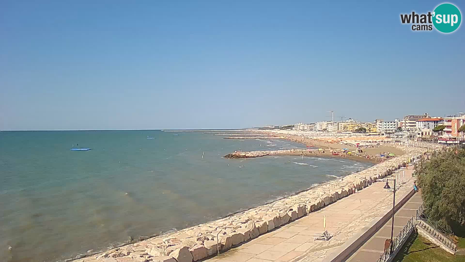 Webcam Caorle Ponente – Vue depuis les Marinai di Caorle