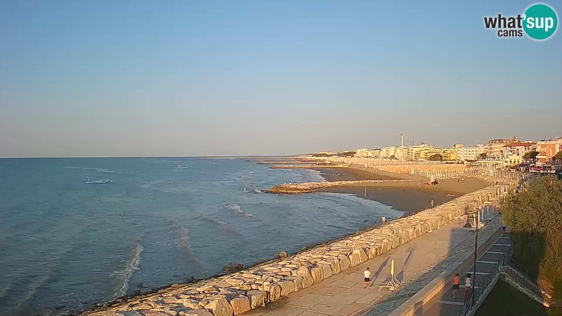 Webcam Caorle Ponente – Vue depuis les Marinai di Caorle