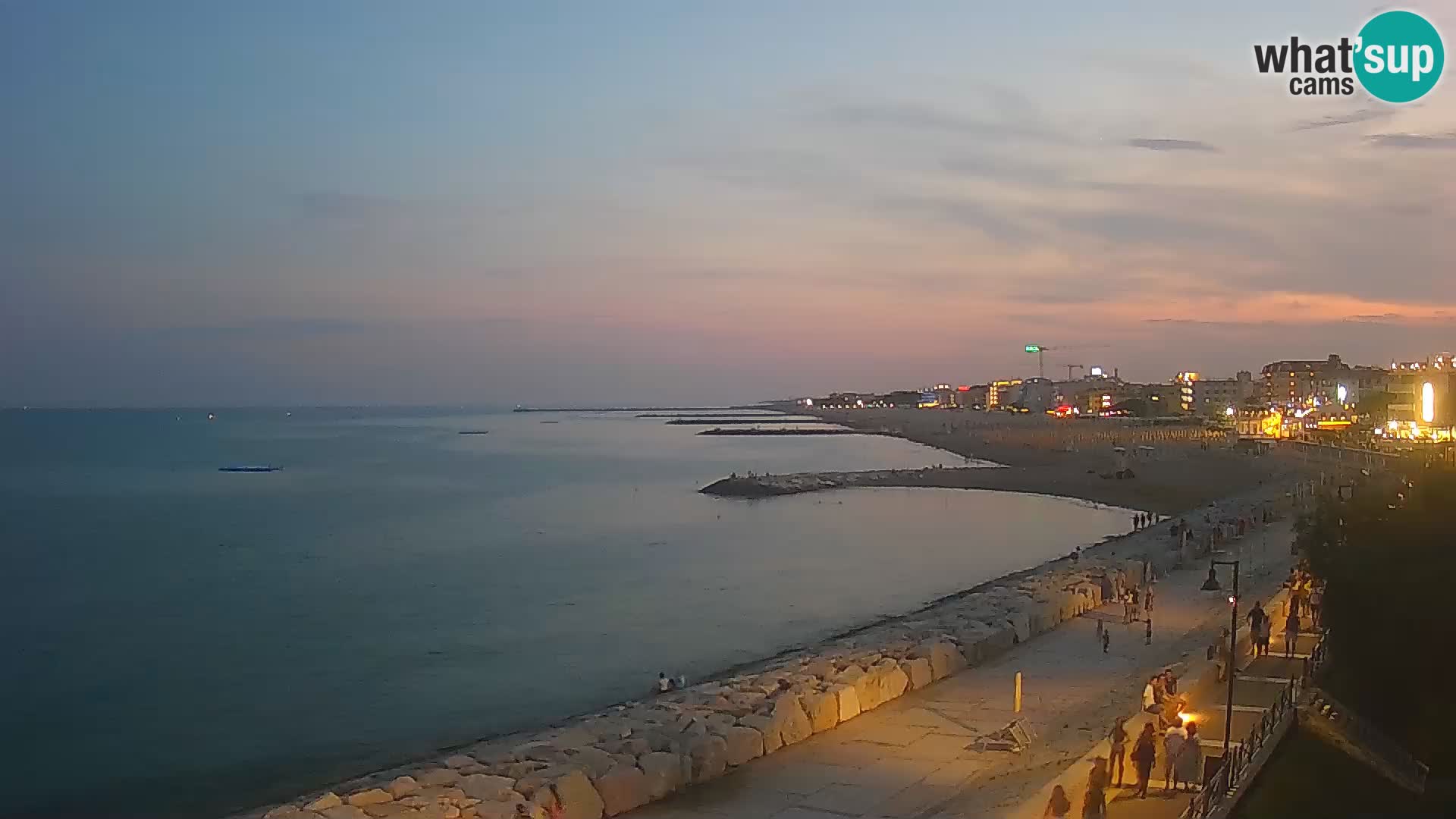 Webcam Caorle Ponente – Vue depuis les Marinai di Caorle