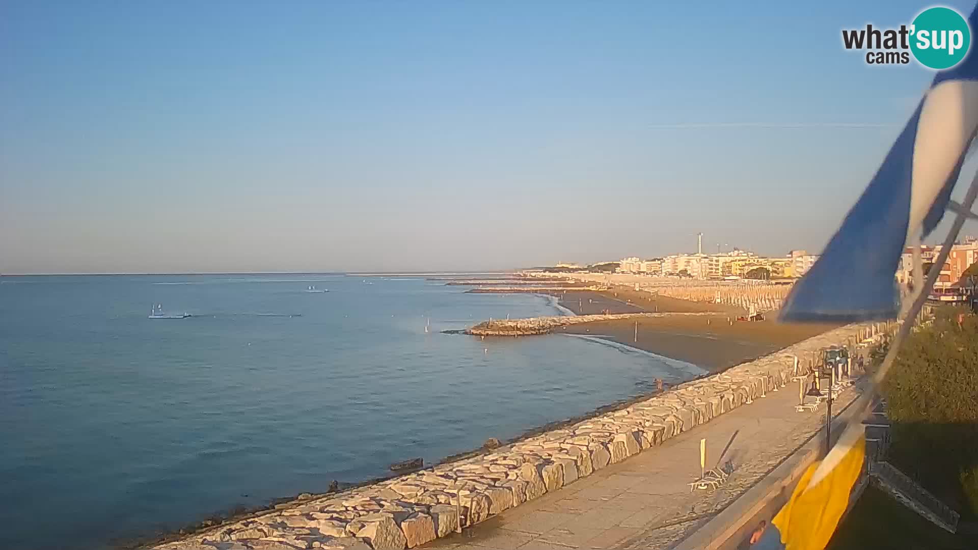Webcam Caorle Ponente – Vue depuis les Marinai di Caorle
