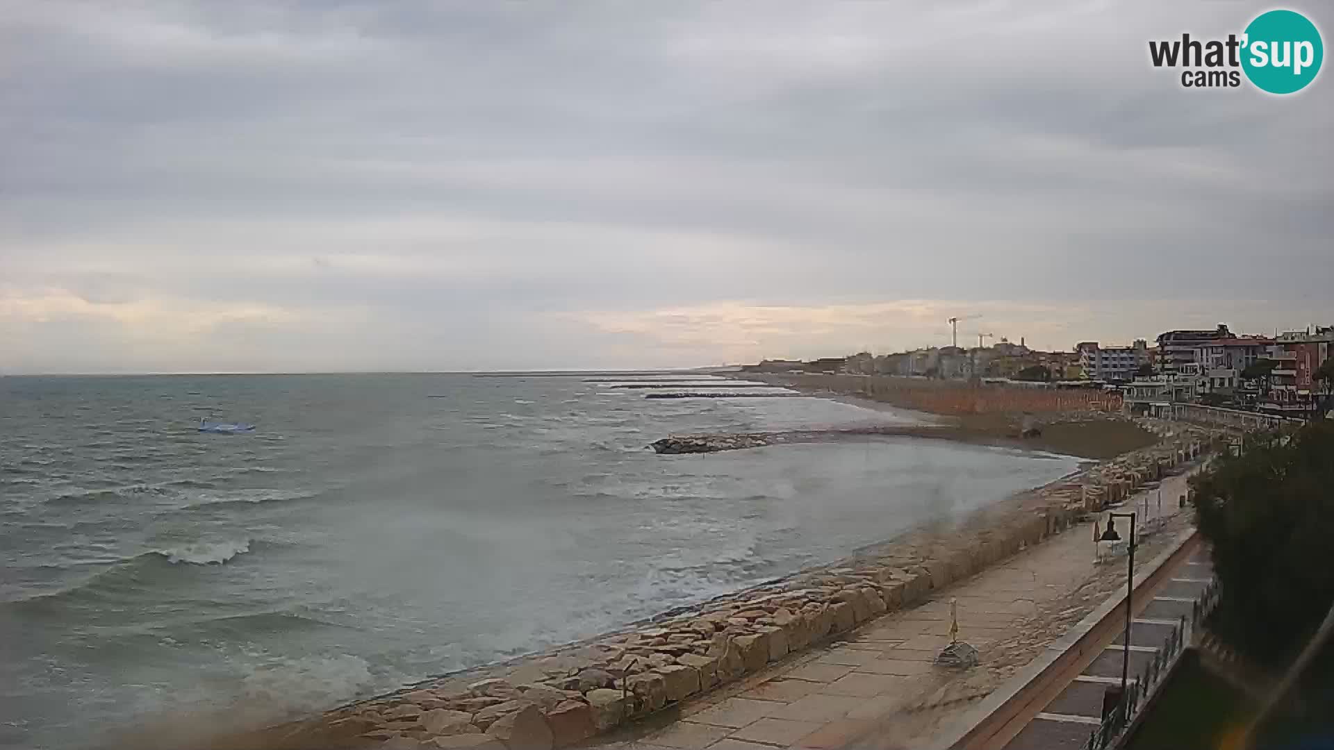 Webcam Caorle Ponente – Vue depuis les Marinai di Caorle