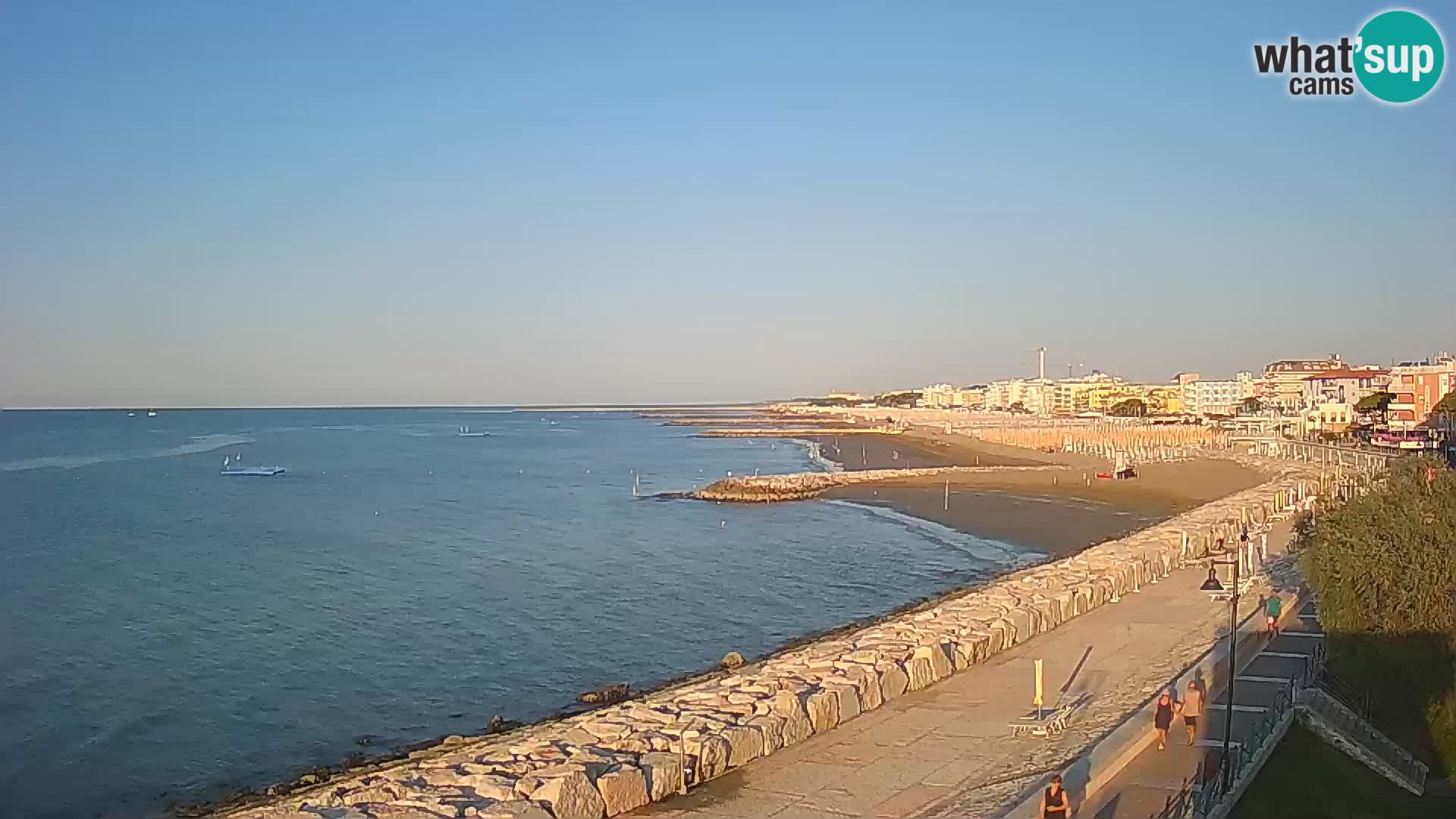 Webcam Caorle Ponente – Blick von Marinai di Caorle