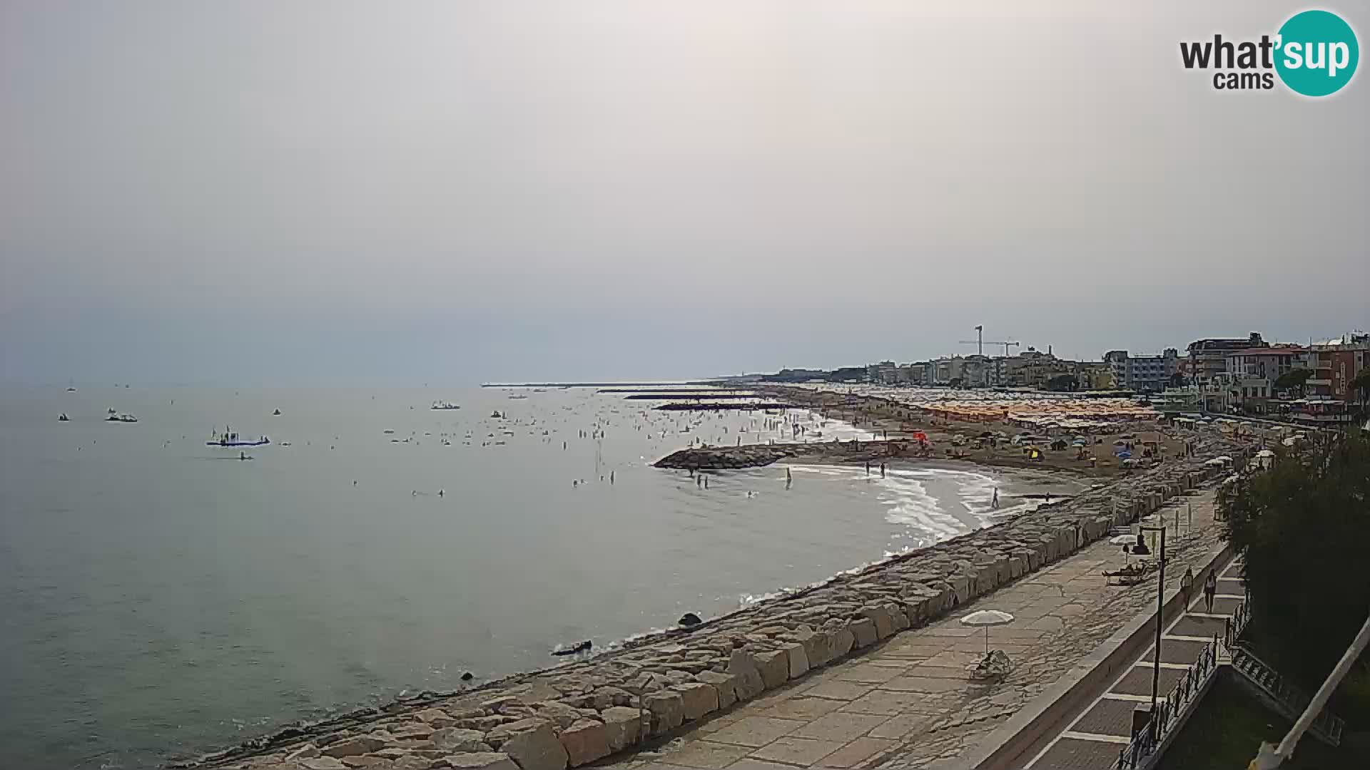 Webcam Caorle Ponente – Blick von Marinai di Caorle