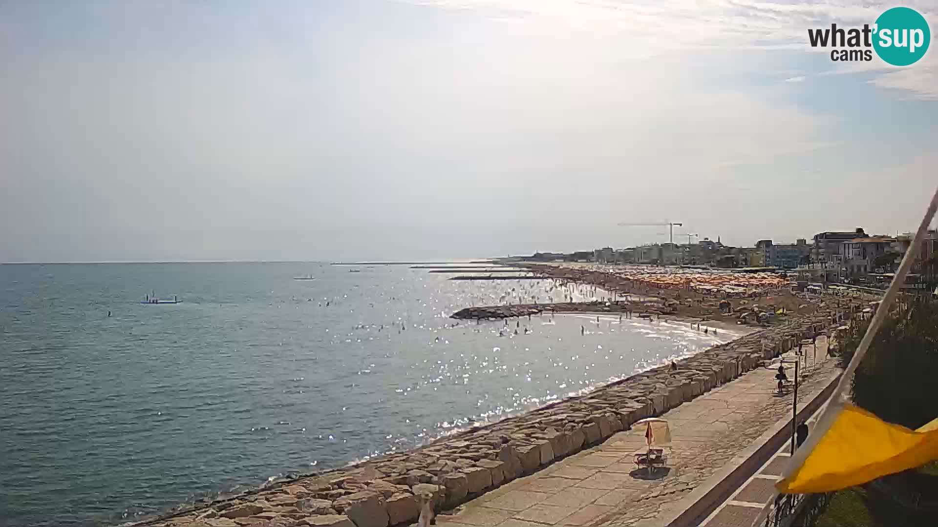 Webcam Caorle Ponente – Blick von Marinai di Caorle