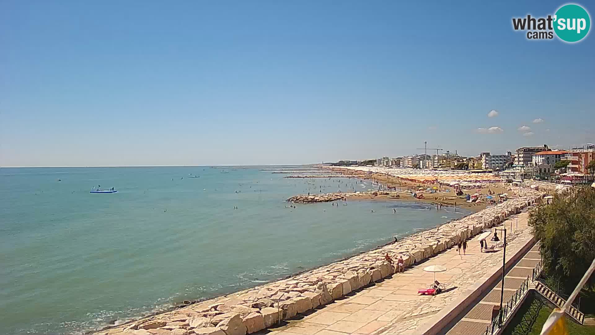 Webcam Caorle Ponente – Blick von Marinai di Caorle