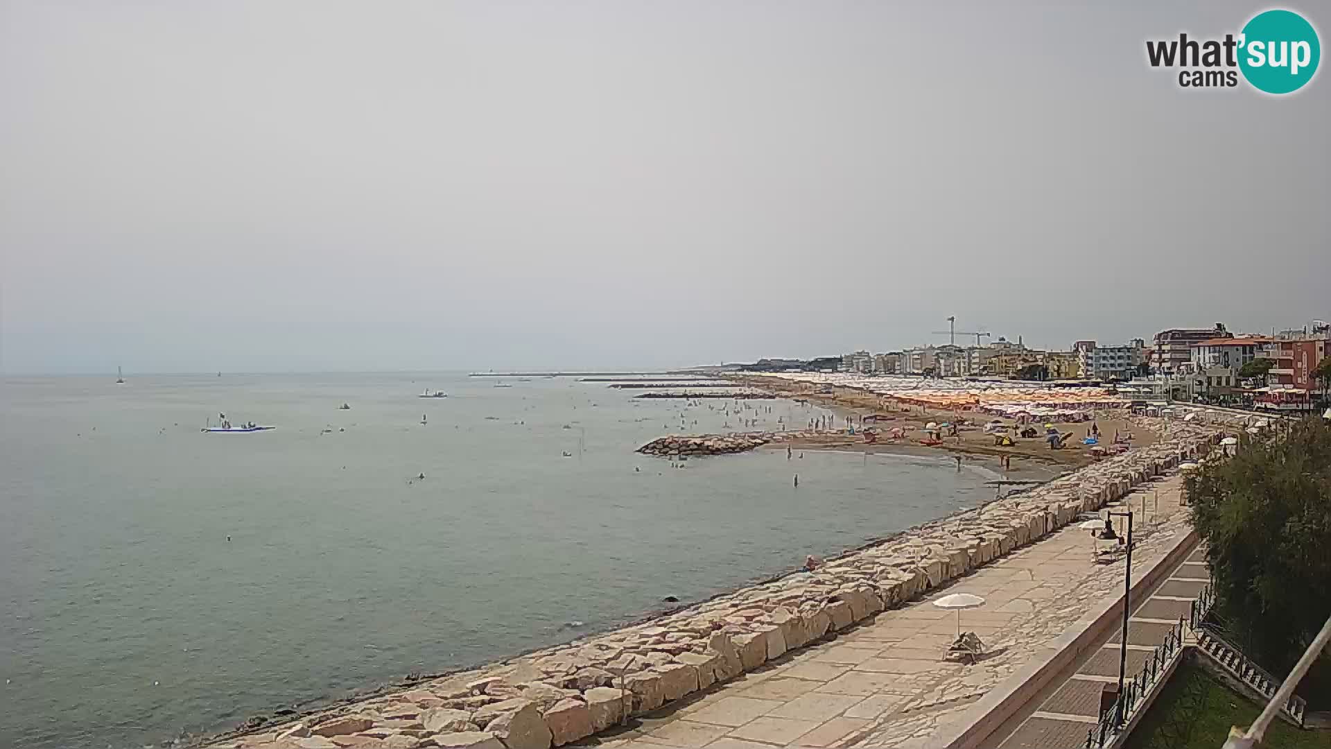 Webcam Caorle Ponente – Vue depuis les Marinai di Caorle