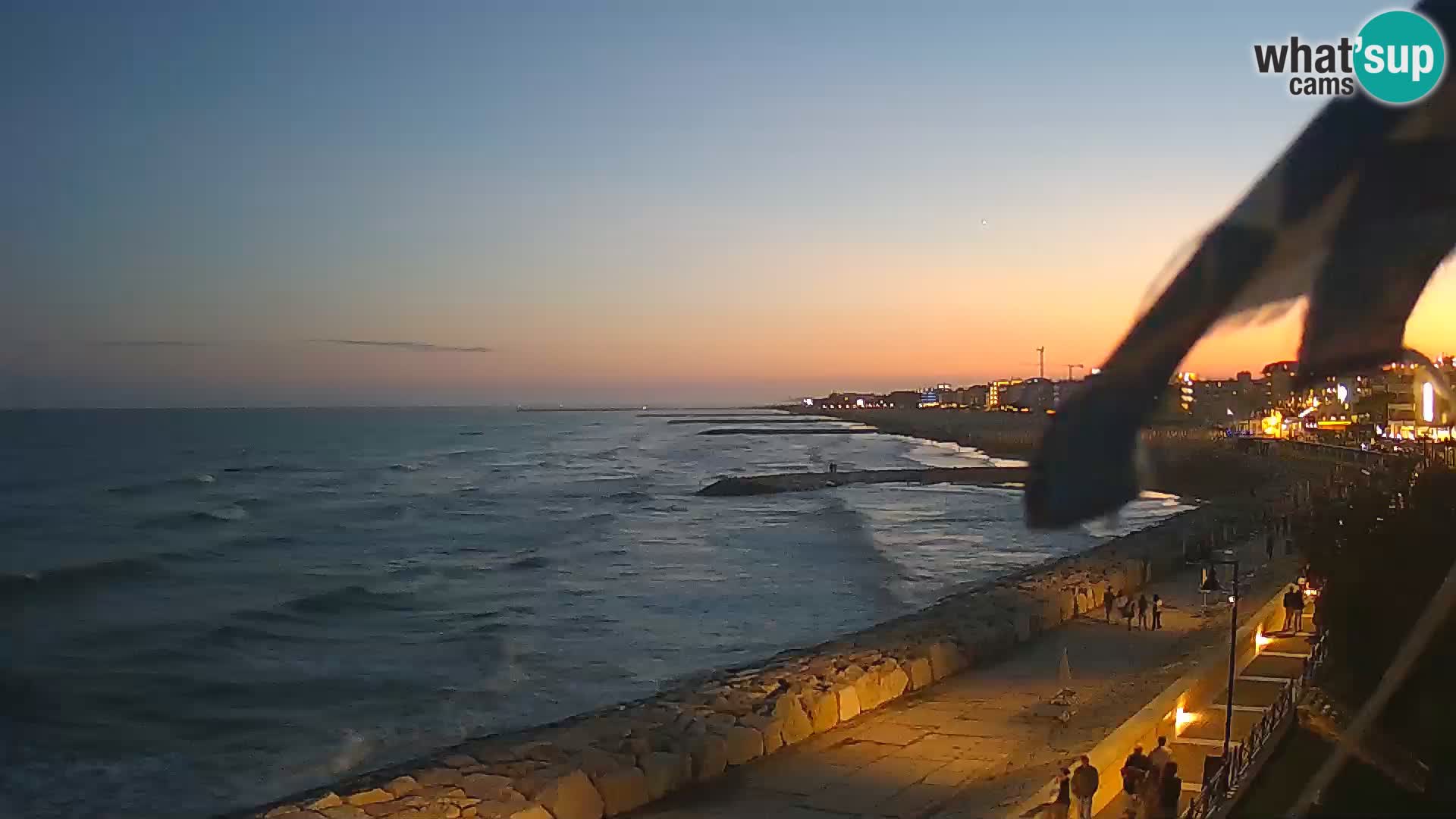 Webcam Caorle Ponente – Vue depuis les Marinai di Caorle