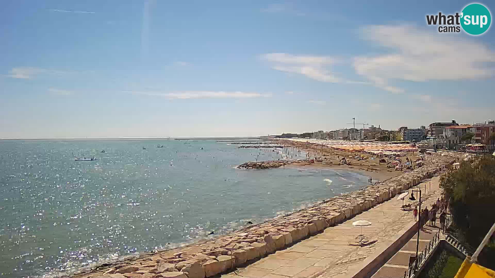 Webcam Caorle Ponente – Blick von Marinai di Caorle