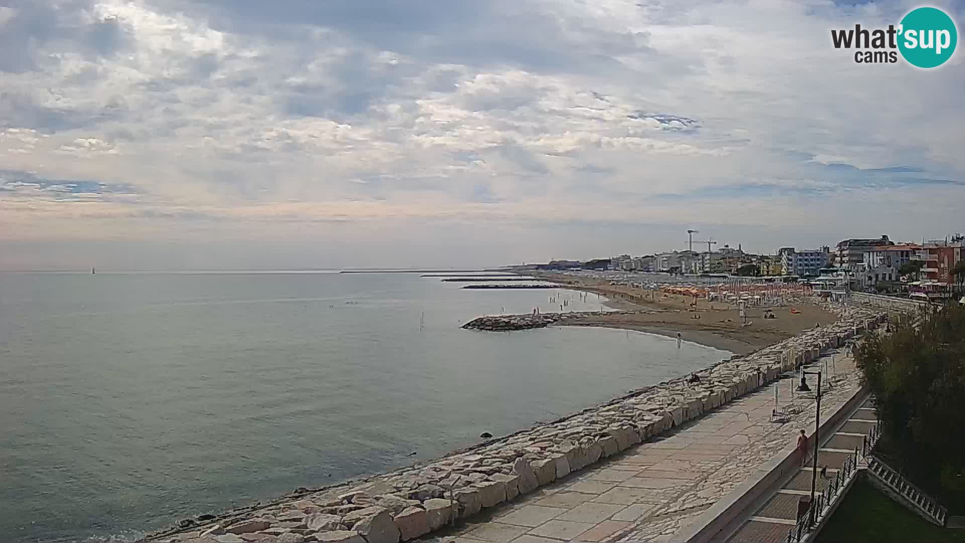 Webcam Caorle Ponente – Blick von Marinai di Caorle