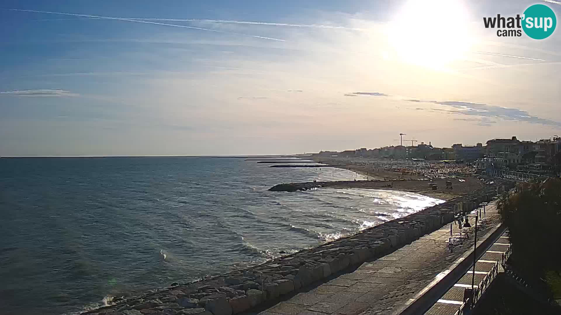 Webcam Caorle Ponente – Vue depuis les Marinai di Caorle