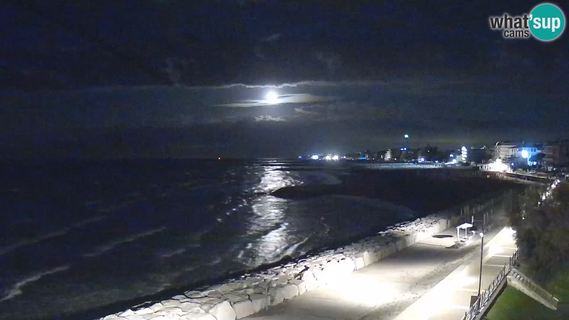 Webcam Caorle Ponente – Vue depuis les Marinai di Caorle