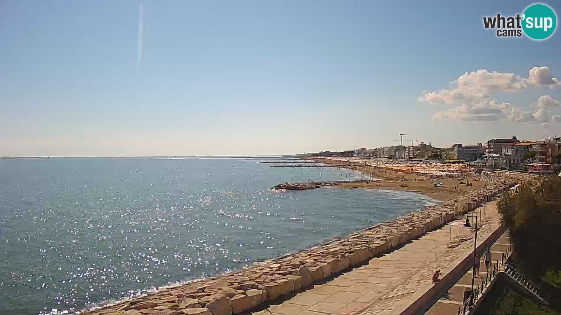 Webcam Caorle Ponente – Vue depuis les Marinai di Caorle