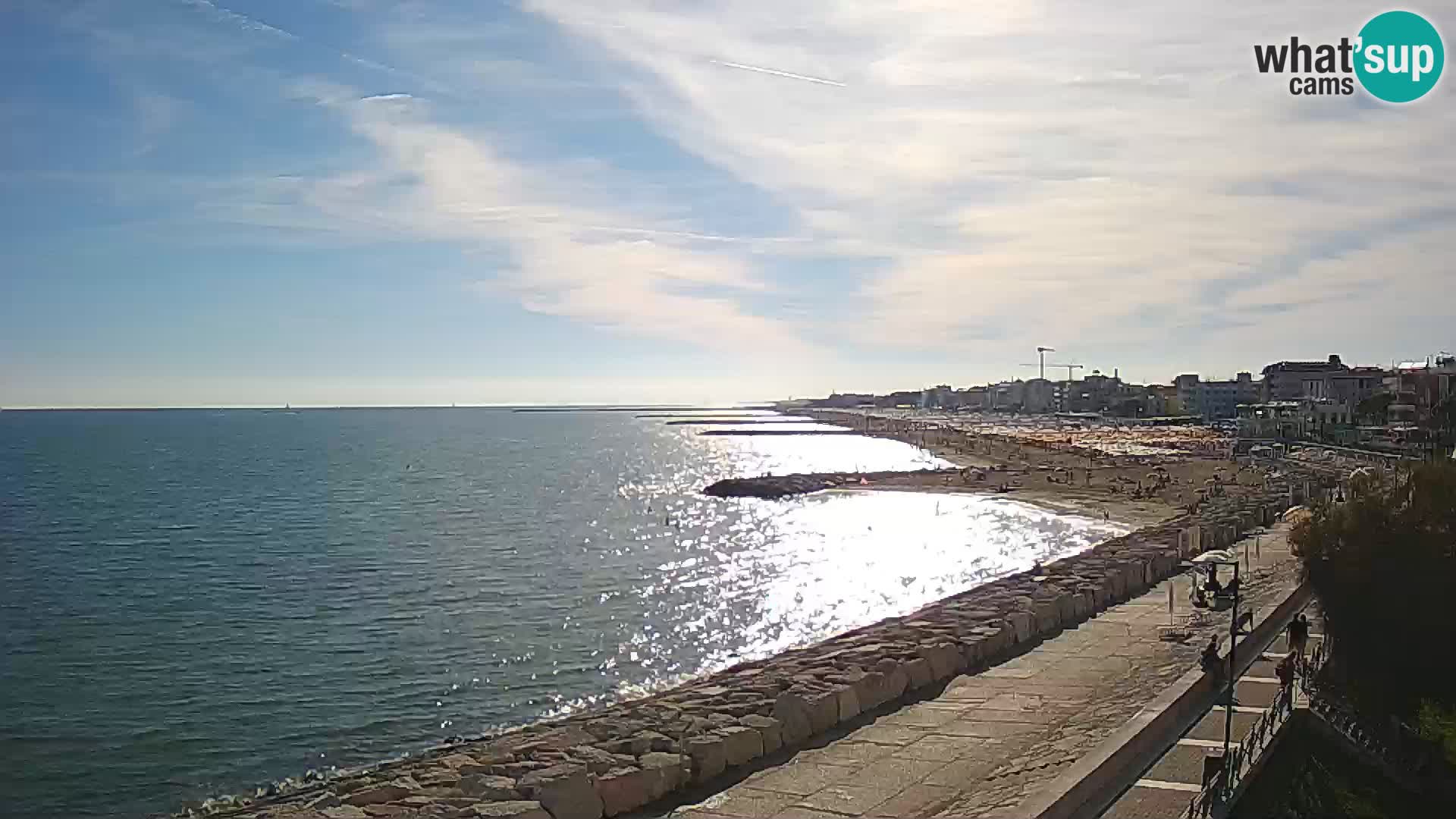 Webcam Caorle Ponente – Blick von Marinai di Caorle