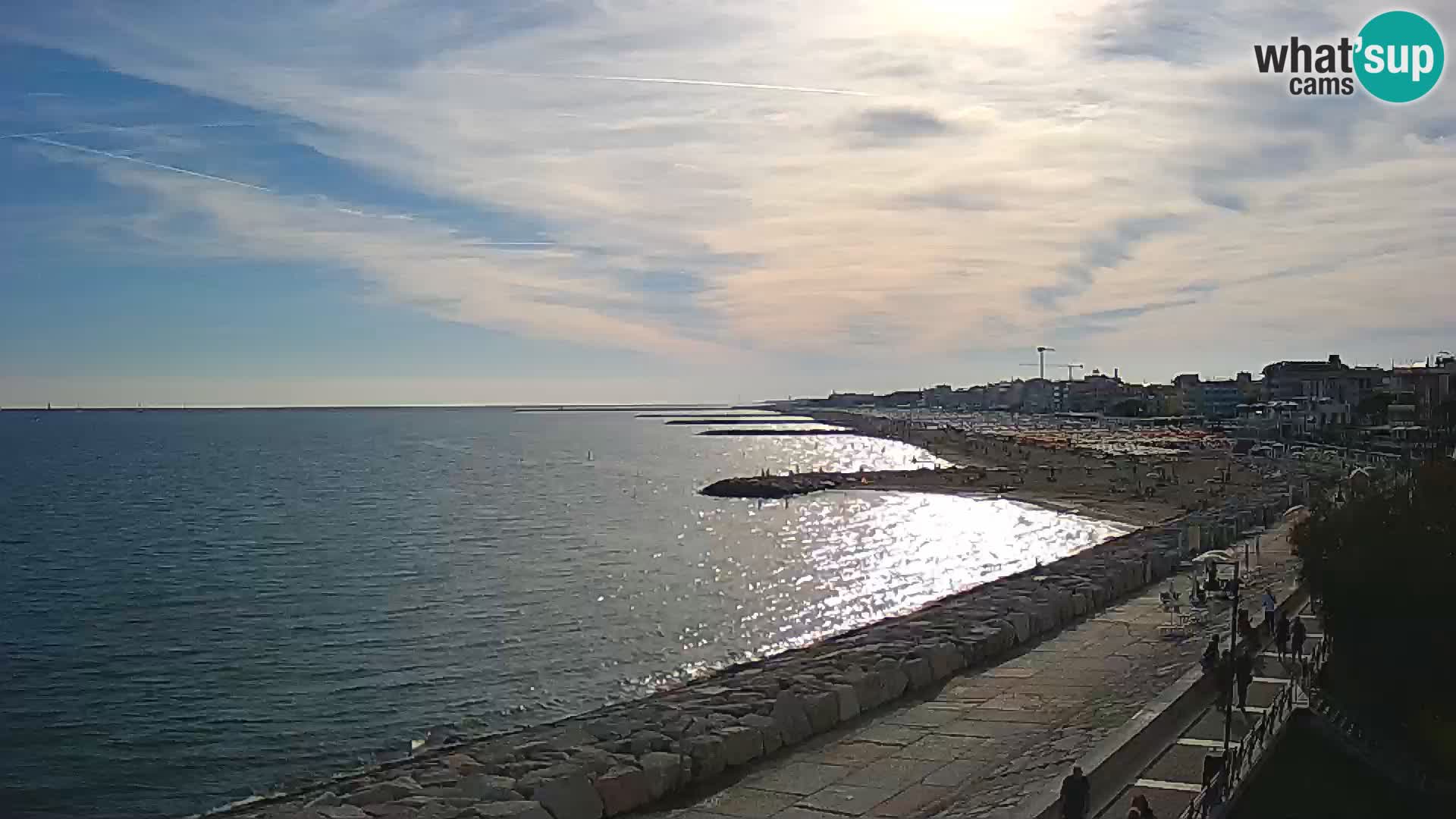 Webcam Caorle Ponente – Blick von Marinai di Caorle