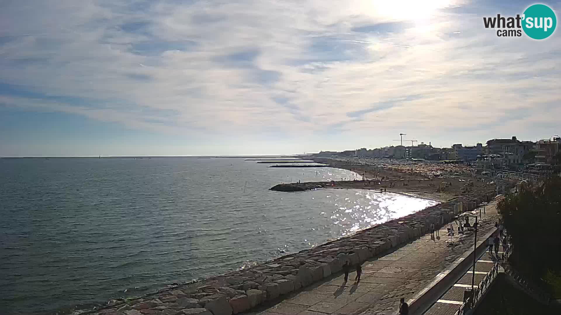 Webcam Caorle Ponente – Blick von Marinai di Caorle