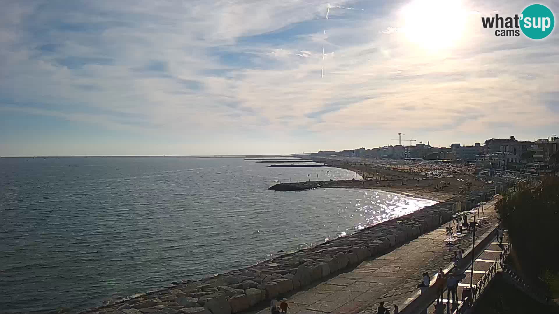 Webcam Caorle Ponente – Blick von Marinai di Caorle