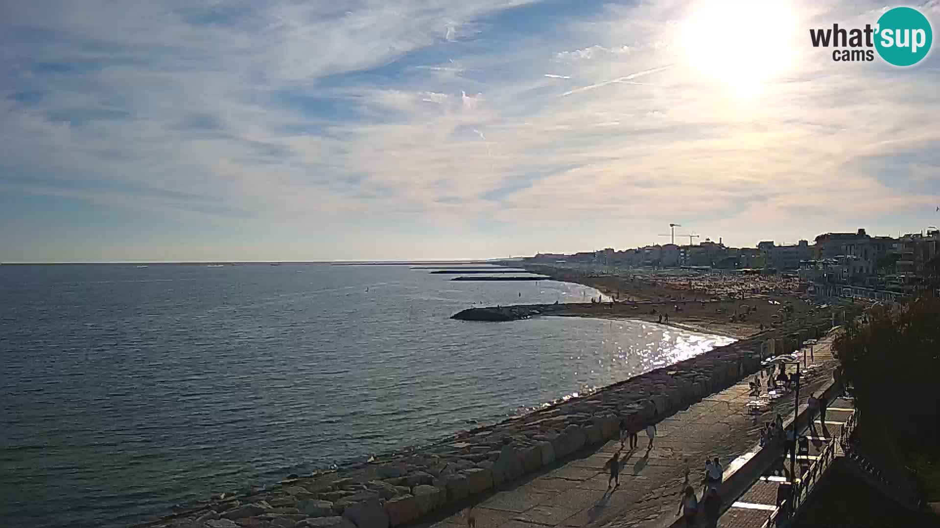 Webcam Caorle Ponente – Blick von Marinai di Caorle