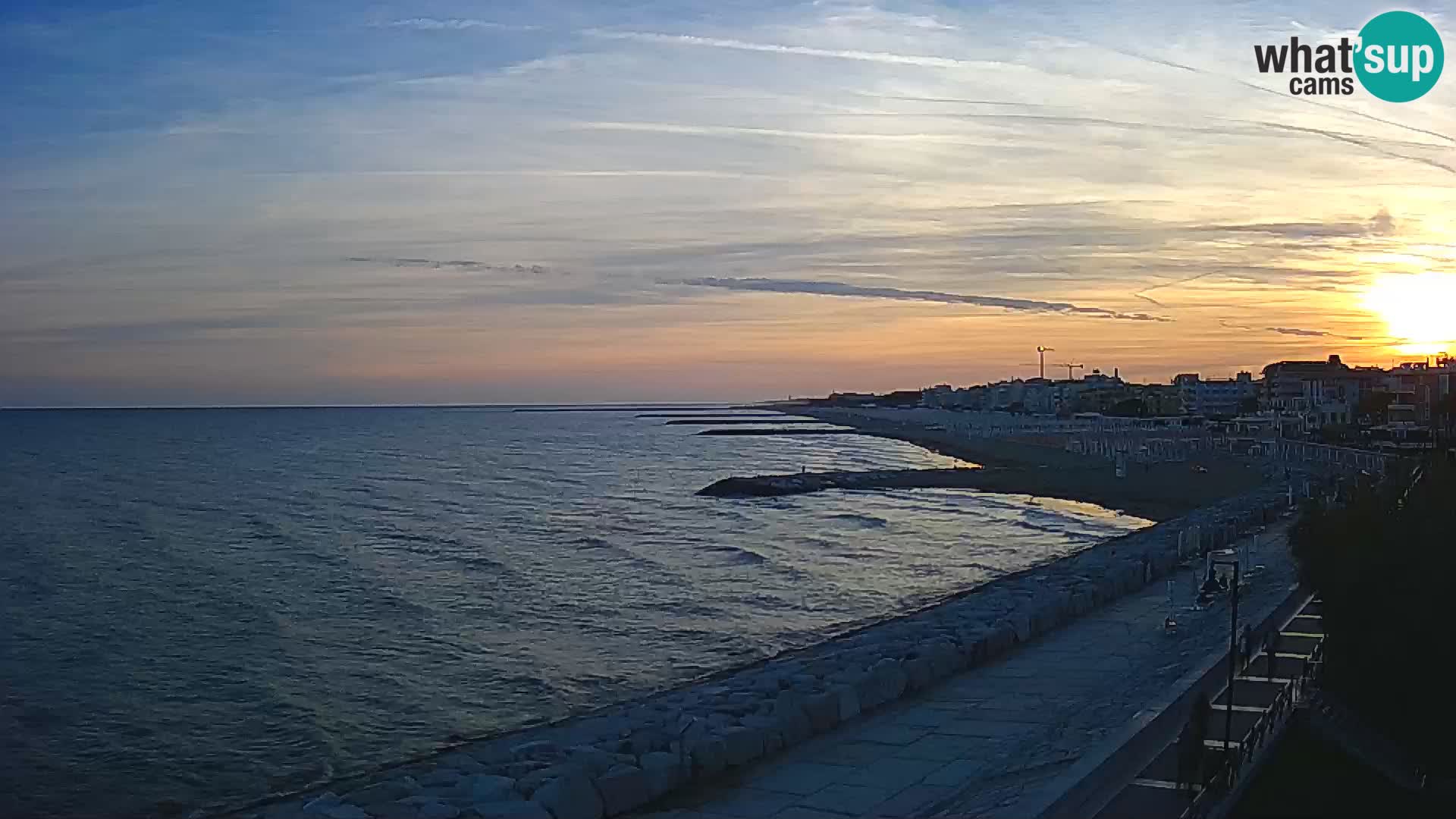 Webcam Caorle Ponente – Blick von Marinai di Caorle