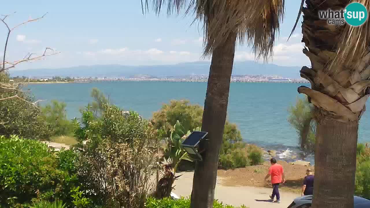 Live webcam Capoterra – Spiaggia della Maddalena – Sardegna – Italia